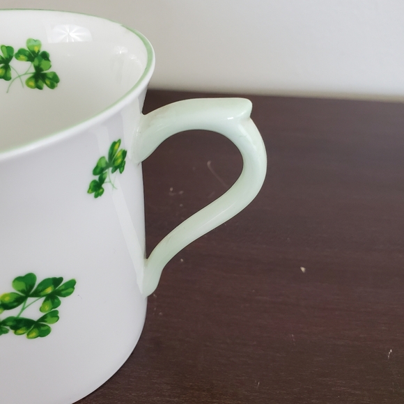 Queen's China Shamrock Coffee Mug Lucky Irish Bone China England ~ Pre-Owned - Picture 7 of 10